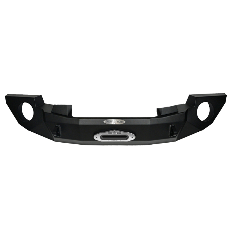 Jeep JK Bumper - Front - Rock Slide Engineering - Rigid Full / No Bullbar / With Winch Plate - `07-`18